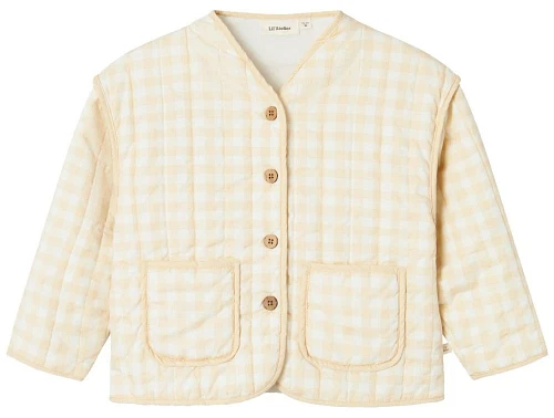 Lil Atelier ternet quilt jakke coconut milk